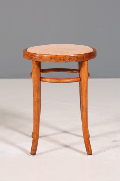 Wunderschöner Hocker Bugholz Stuhl Thonet echt Holz Klavierhocker