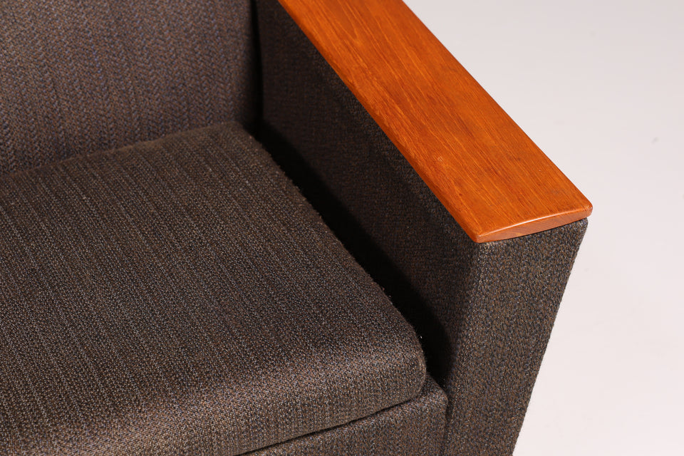 Stilvolles Mid Century Sofa "Kock Furniture" Swedish Design Couch Teak Holz 3-Sitzer Sofa