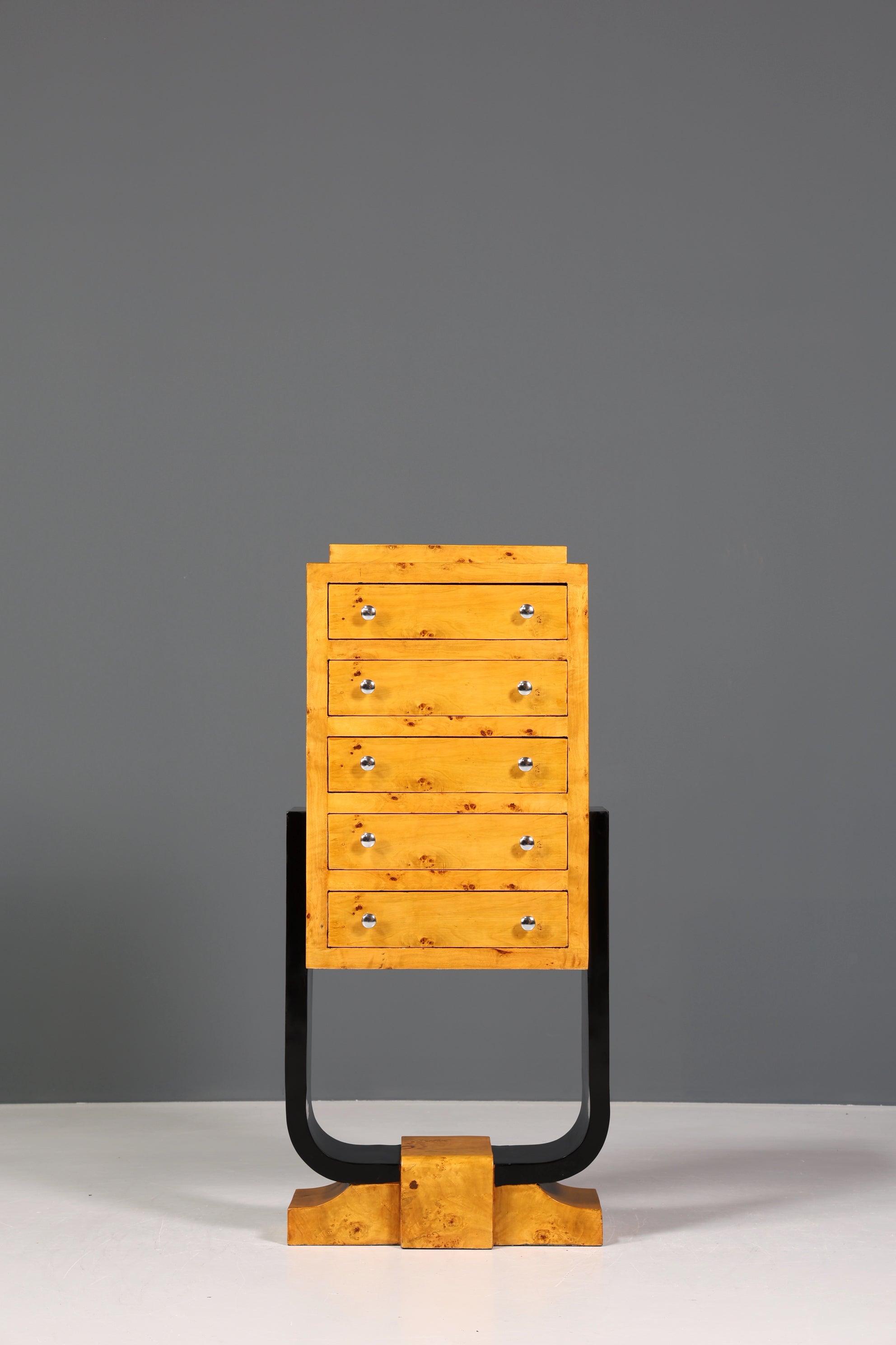 Traumhaftes Art Deco Design Highboard Biedermeier Stil Kommode