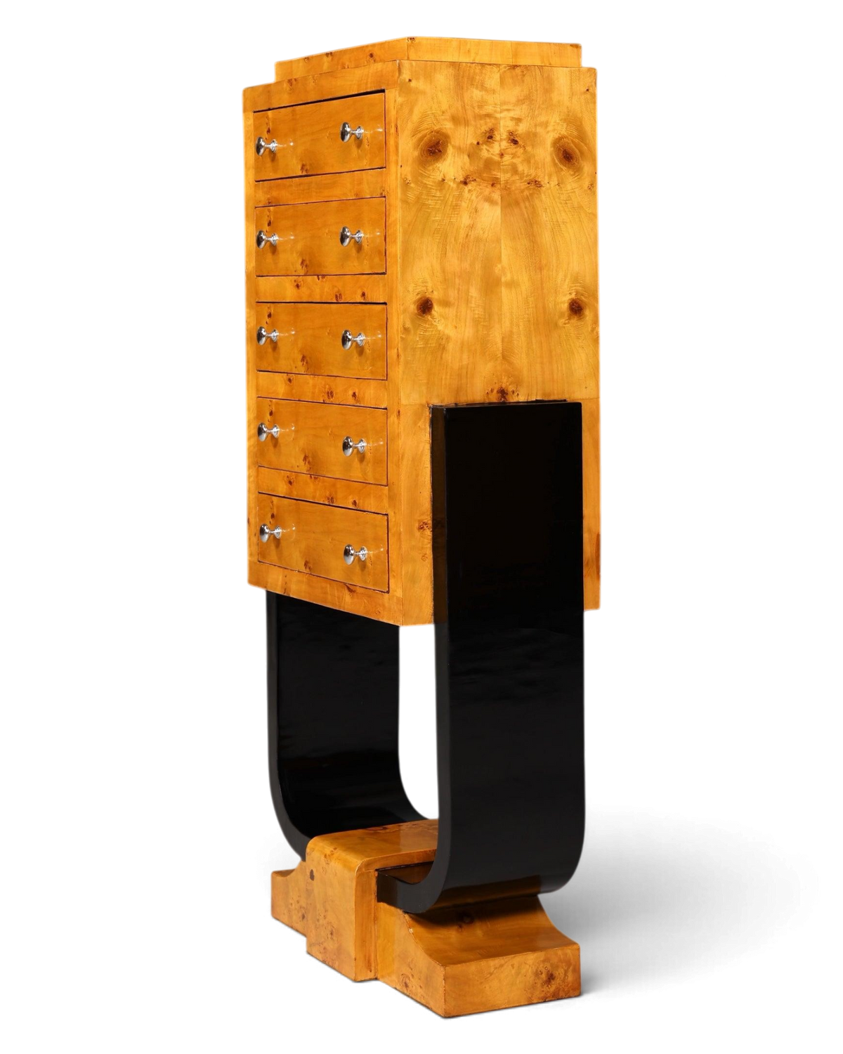 Traumhaftes Art Deco Design Highboard Biedermeier Stil Kommode