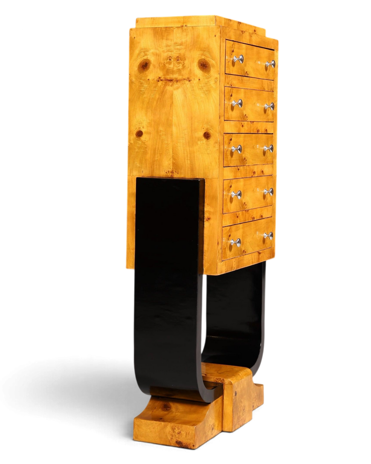 Traumhaftes Art Deco Design Highboard Biedermeier Stil Kommode