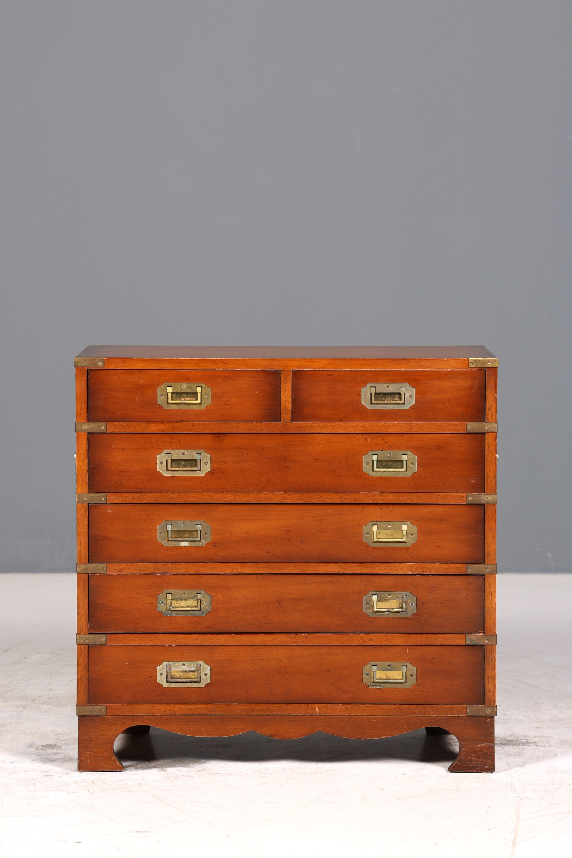 Traumhafte Englische Kommode Maritime Schiffs Kommode Englisch Antik Schrank Military Chest