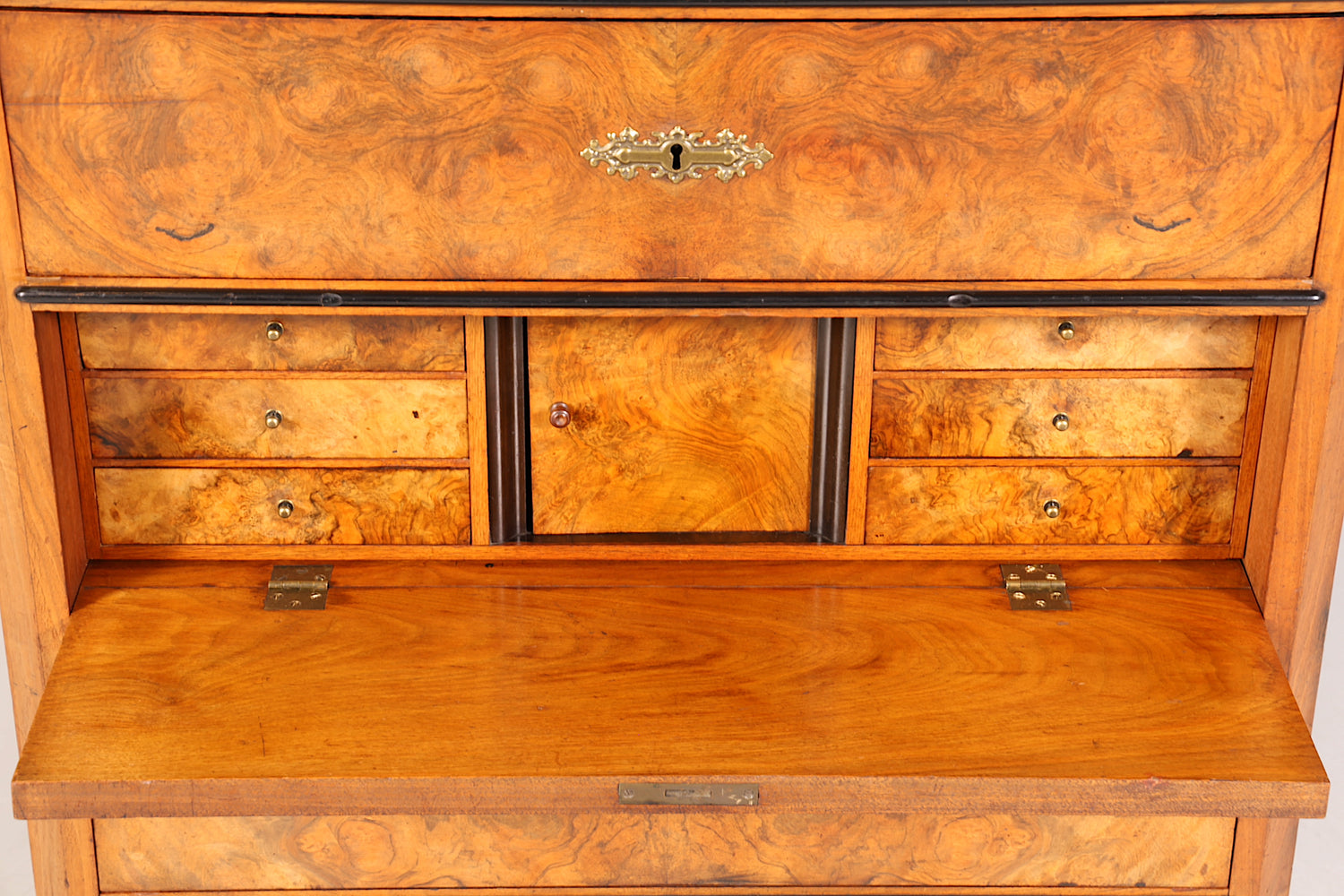 Wunderschöner Louis Philippe Sekretär Chiffoniere um 1880 Gründerzeit Vertiko Schrank Semainier