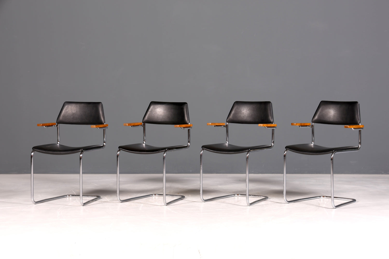 F957 Finish cm 4x Schlichte Mid Century Stühle Retro Stuhlset Danish Design Küchenstühle Esszimmer Stühle