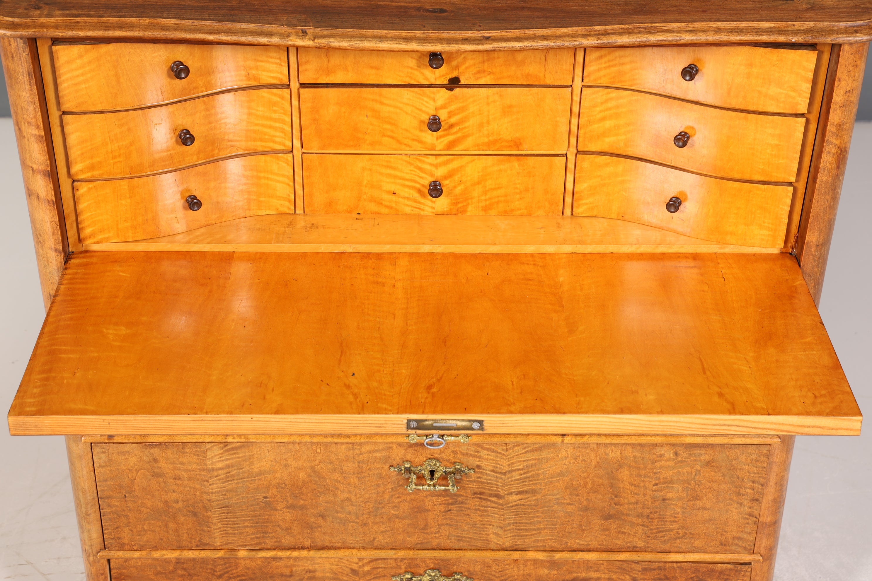 Wunderschöner Biedermeier Sekretär Vertiko Antik Kommode Louis Philippe Schreibkommode