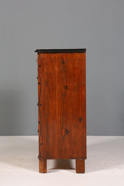 Wunderschöne Antik Kommode um 1880 Vertiko im Biedermeier Stil Schubladenkommode