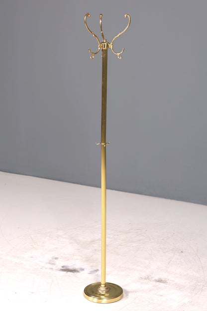 Wunderschöner Jugendstil Messing Garderobenständer Antik Kleiderhaken Flurständer