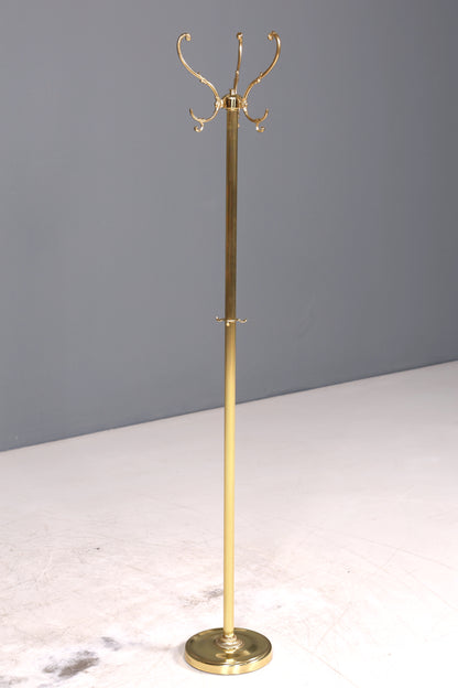 Wunderschöner Jugendstil Messing Garderobenständer Antik Kleiderhaken Flurständer