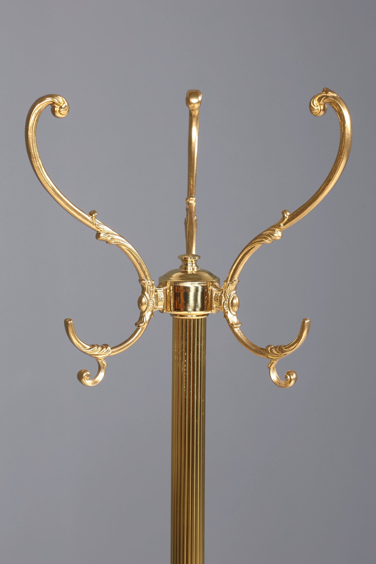 Wunderschöner Jugendstil Messing Garderobenständer Antik Kleiderhaken Flurständer