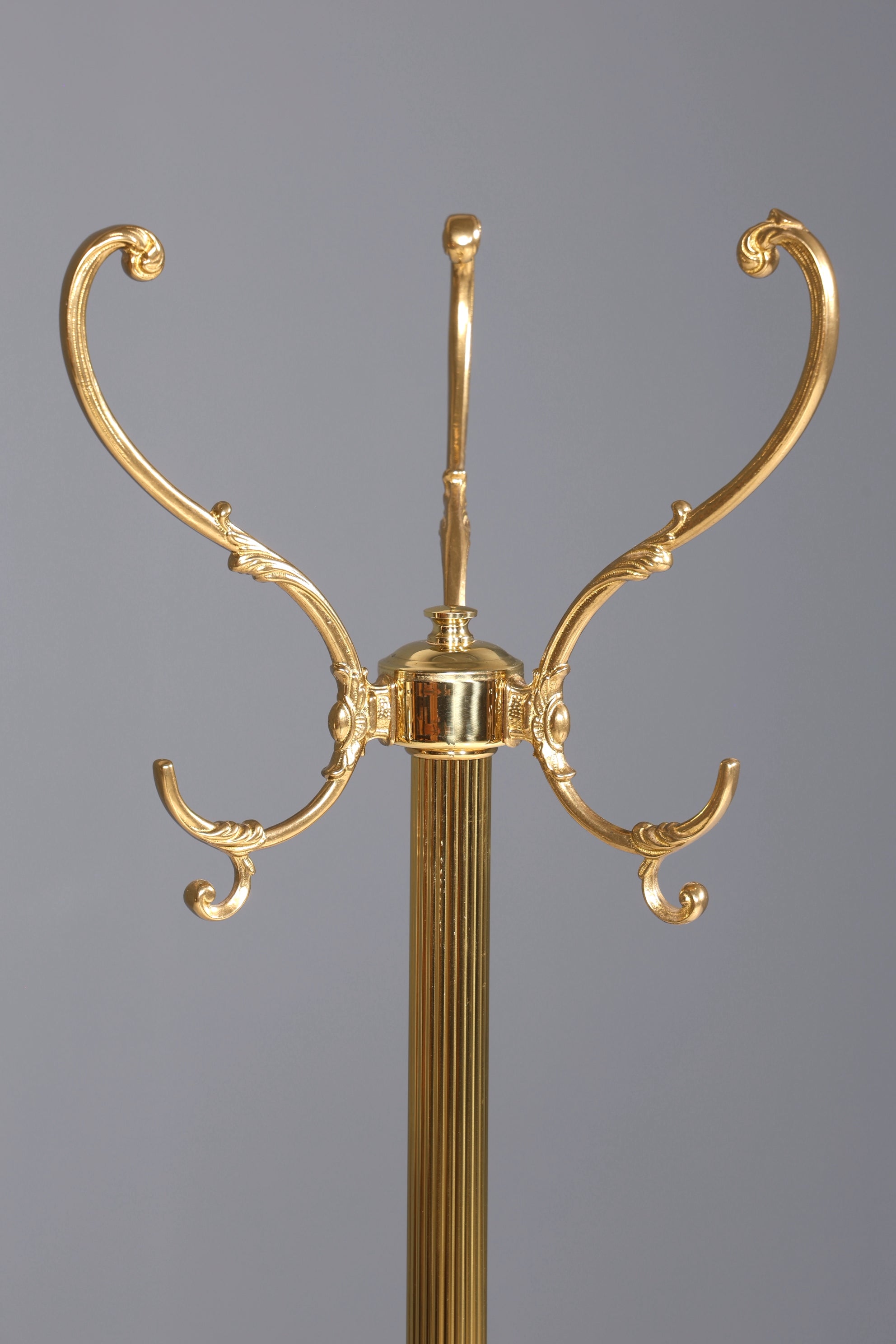 Wunderschöner Jugendstil Messing Garderobenständer Antik Kleiderhaken Flurständer