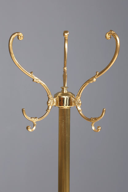 Wunderschöner Jugendstil Messing Garderobenständer Antik Kleiderhaken Flurständer