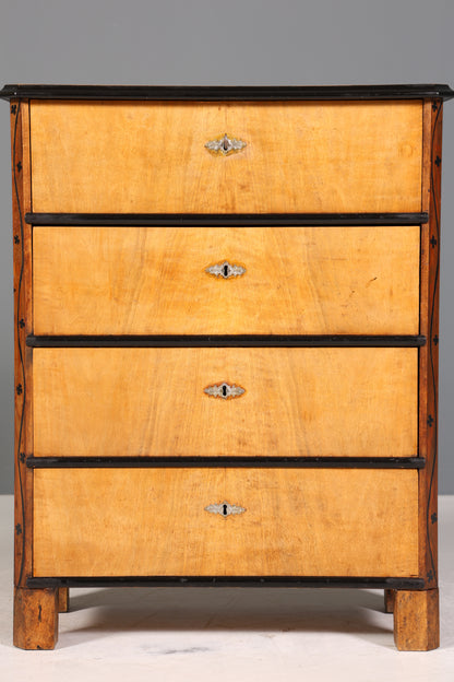 Wunderschöne Antik Kommode um 1880 Vertiko im Biedermeier Stil Schubladenkommode