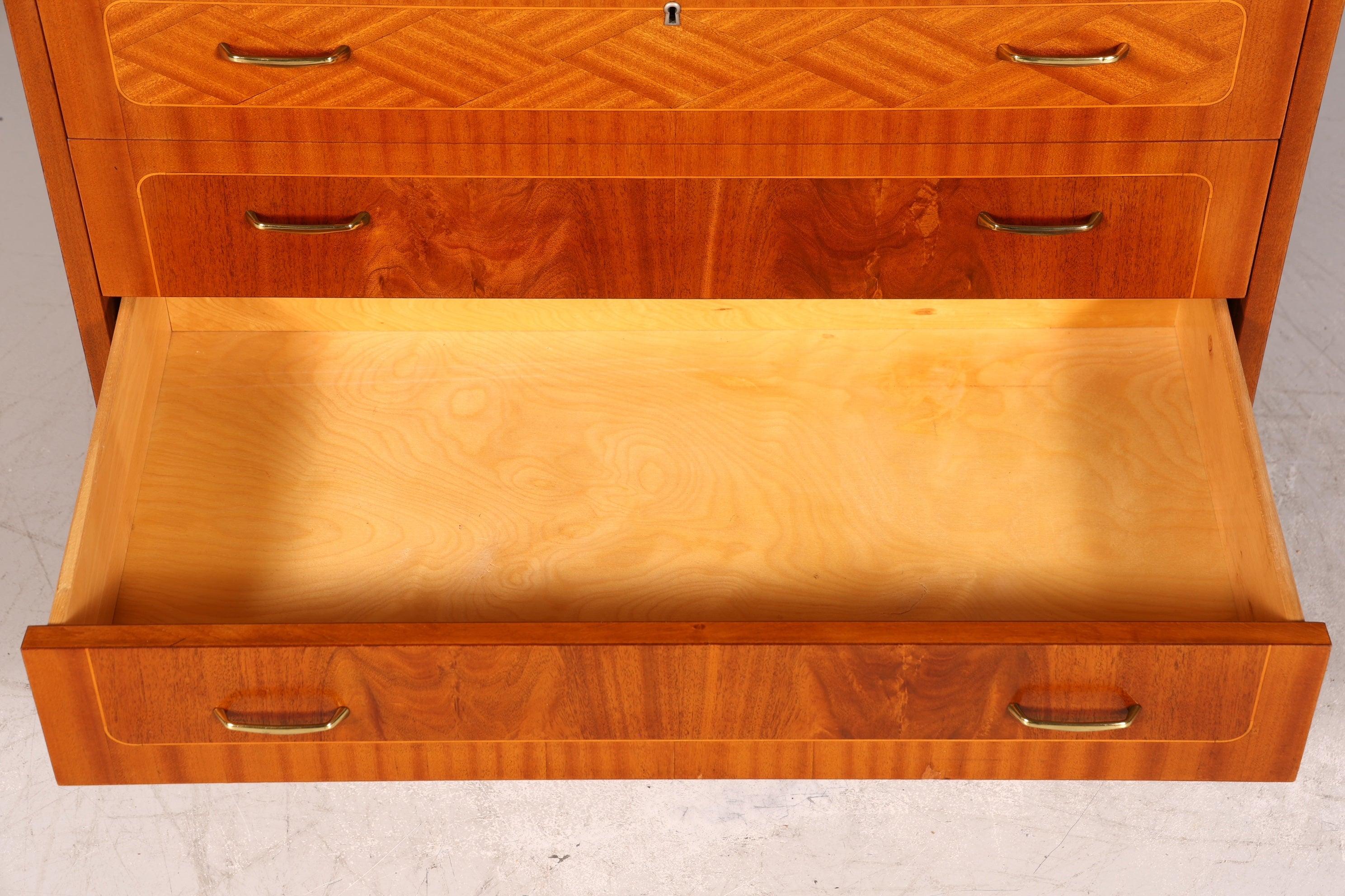 Mid Century Rollladen Sekretär von Bröderna Gustafssons Büro Schrank Schreibkommode 60s Schreibmöbel