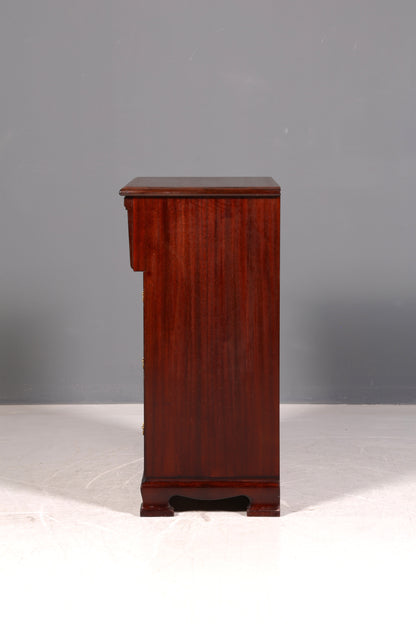 Edle Englische Kommode Mahagoni Schubladenkommode 60s Sideboard Wäschekommode Vintage