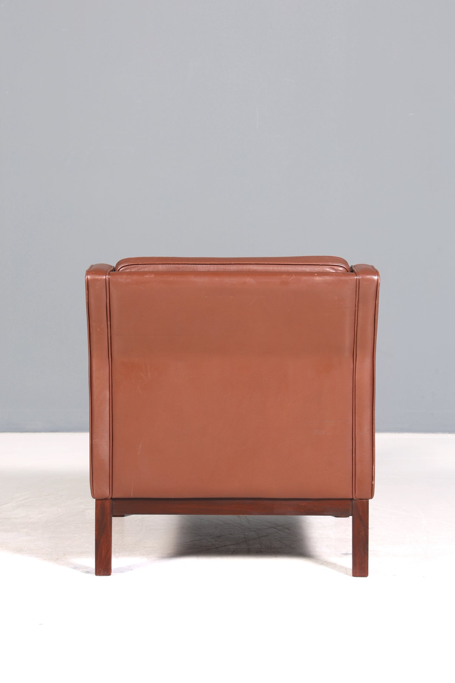 Wunderschöner Mid Century Sessel im Börge Morgensen Stil Retro echt Leder Cocktail Sessel Vintage Lounge Sessel