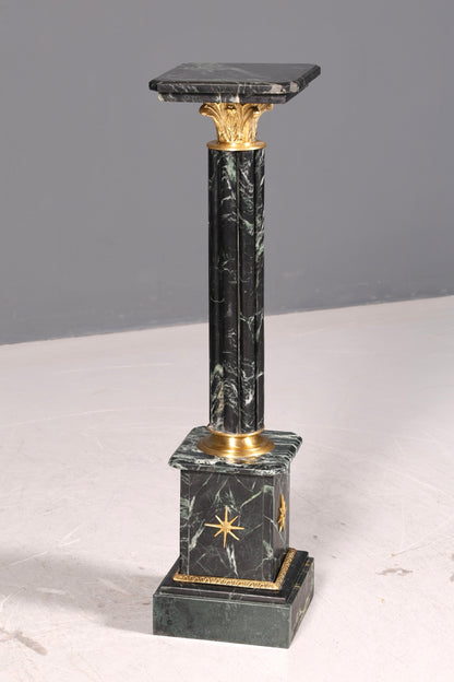Traumhafte Barock Stil Säule Louis XV Marmor Blumensäule Naturstein Sockel Ablage