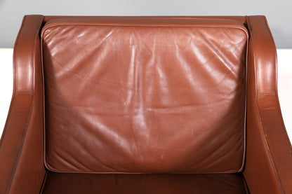 Wunderschöner Mid Century Sessel im Börge Morgensen Stil Retro echt Leder Cocktail Sessel Vintage Lounge Sessel
