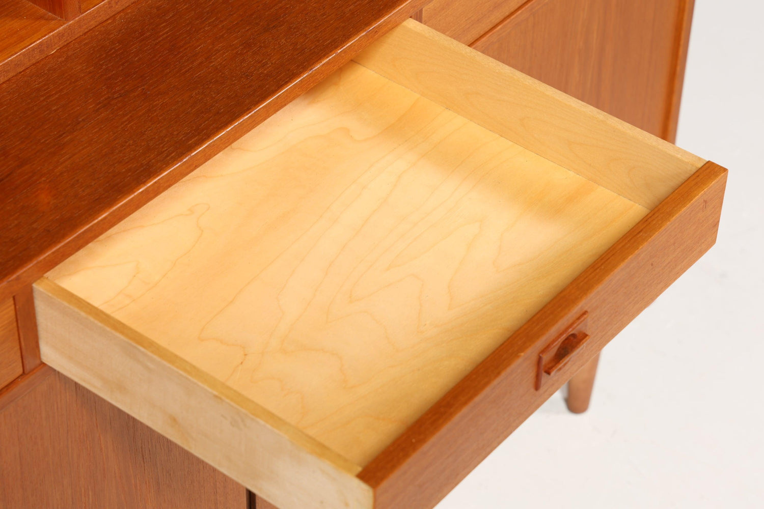 Seltenes XXL Mid Century Regal &quot;Made in Denmark&quot; Teak Holz Schrank Danish Design Retro Kommode Vintage Bücherregal 60er Jahre