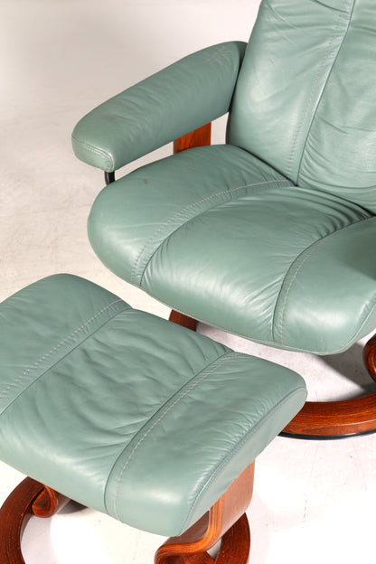 Original Stressless Ekornes Relax Sessel mit Hocker echt Relaxsessel Leder Komfort Design Holz