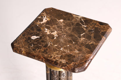 Prächtige Barock Stil Säule Louis XV Marmor Blumensäule Naturstein Sockel Ablage