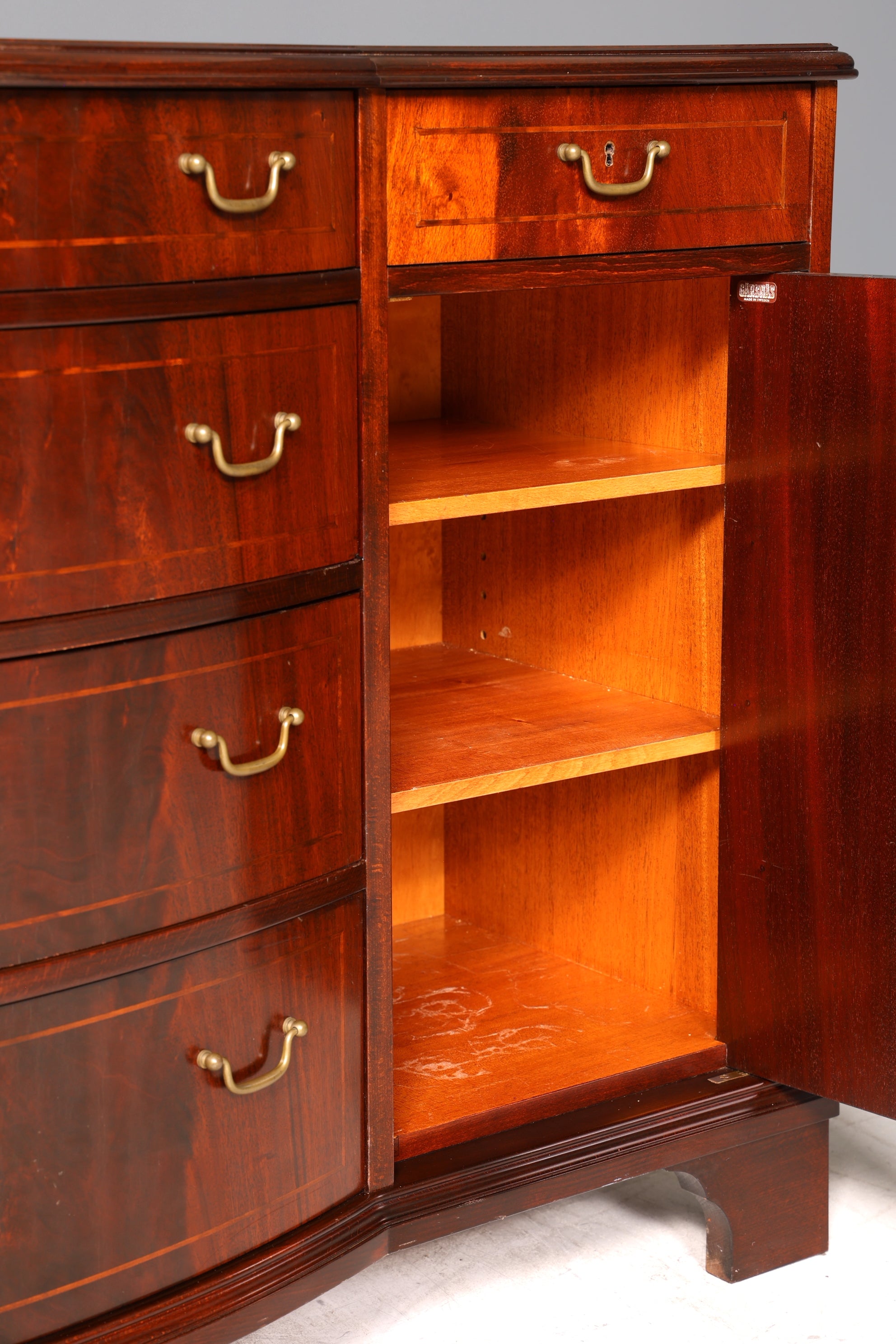 Wunderschönes Englisches Sideboard Mahagoni Schrank Antik 60s Buffetschrank Kommode 1 von 2