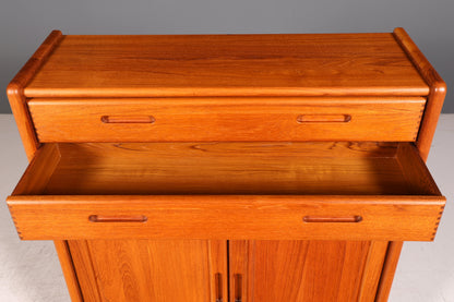 Edler Dyrlund Mid Century Teak Schrank Dänisch Highboard Kommode Wäscheschrank Vintage 60er Danish Design