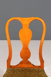 4x Wunderschöne Chippendale Stühle Barock Stil Stuhlset Polsterstuhl Set Küchenstühle Esszimmer Stühle