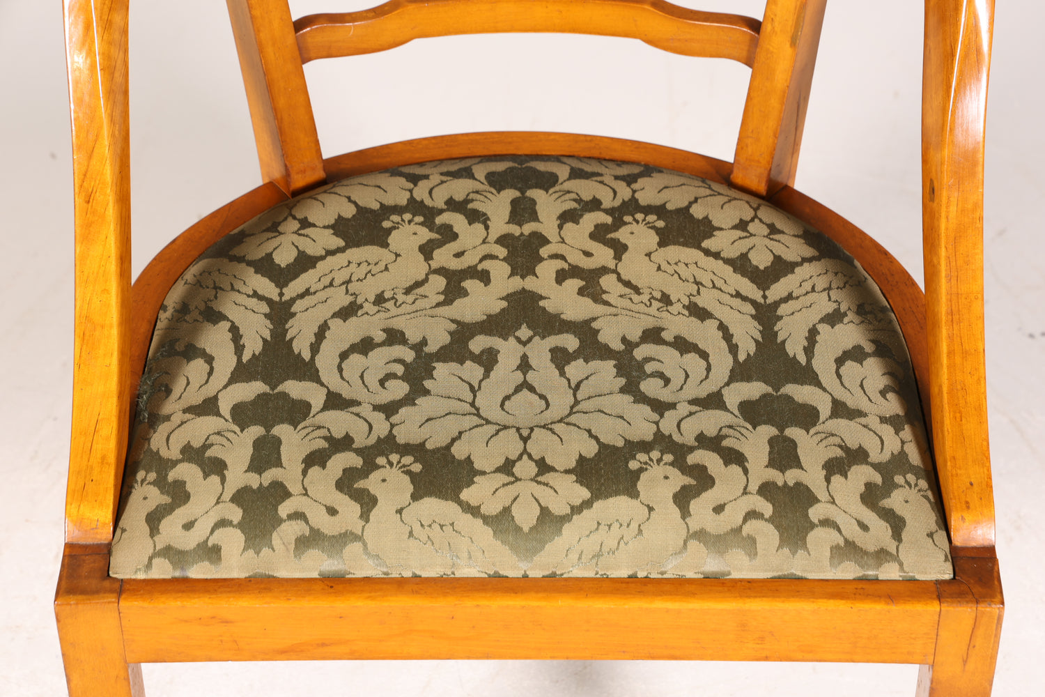 Traumhafter Jugendstil Armlehnstuhl Stoff Antik Sekretär Stuhl Art Deco Sessel um 1910
