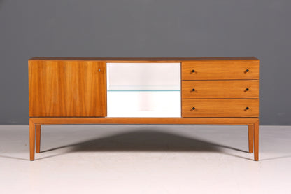 F969 Finish cm Schlichtes Mid Century Sideboard Vintage TV Kommode 60s Schrank Longboard Retro Lowboard