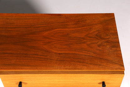 F969 Finish cm Schlichtes Mid Century Sideboard Vintage TV Kommode 60s Schrank Longboard Retro Lowboard