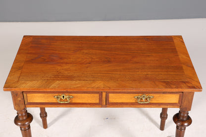 Filigraner Gründerzeit Schreibtisch Jugendstil Bürotisch echt Holz Antik Desk