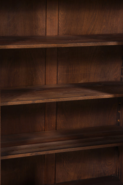 Traumhafte Jugendstil Vitrine Antike Holz Bücherschrank Eiche Antik Schrank Geschirrschrank