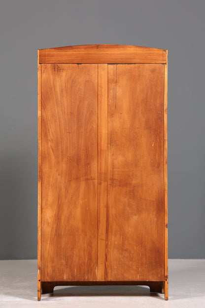 Traumhafte Jugendstil Vitrine Antike Holz Bücherschrank Eiche Antik Schrank Geschirrschrank