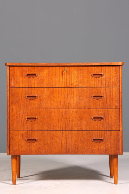 Stilvolle Mid Century Kommode Teak Holz Sideboard Vintage Schubladen Kommode