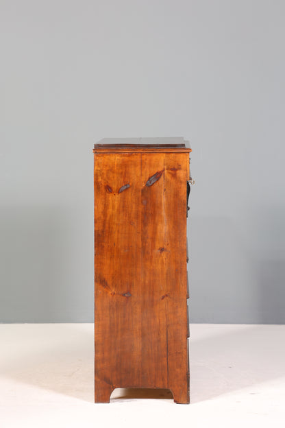 Stilvoller Gründerzeit Sekretär Vertiko Highboard Jugendstil Kommode Schrank um 1880