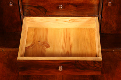 Stilvoller Gründerzeit Sekretär Vertiko Highboard Jugendstil Kommode Schrank um 1880