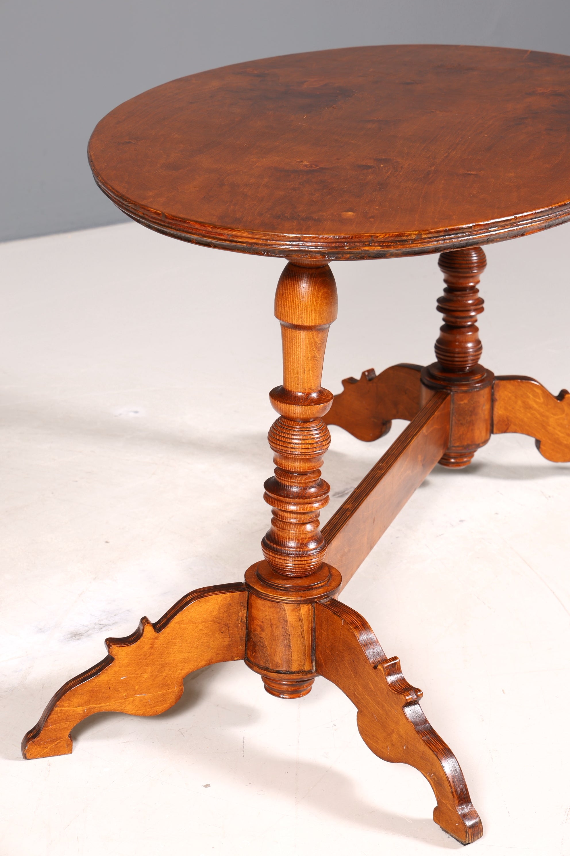 Wunderschöner ovaler Jugendstil Tisch echt Holz Ablagetisch Antik Couchtisch