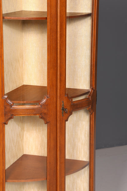 Wunderschöne Original Selva Eckvitrine Vitrine Schrank Geschirrschrank Glasvitrine Italienische Möbel