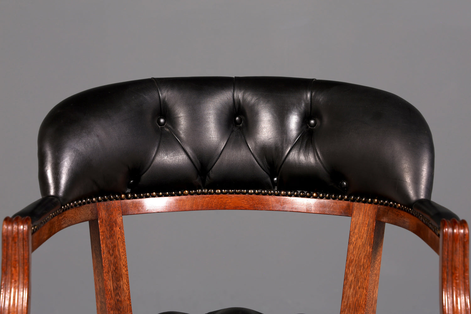 Wunderschöner Englischer Bürostuhl Captain Chair Englisch echt Leder Sessel Bürosessel