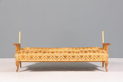 Wunderschönes Chippendale Sofa Barock Stil Wiener Geflecht Schlafsofa 3-Sitzer Couch Gästebett