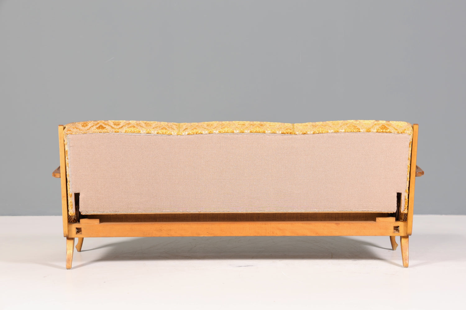 Wunderschönes Chippendale Sofa Barock Stil Wiener Geflecht Schlafsofa 3-Sitzer Couch Gästebett