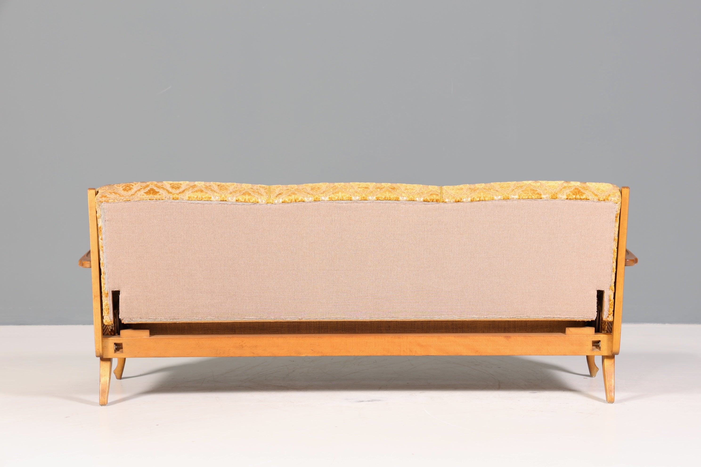 Wunderschönes Chippendale Sofa Barock Stil Wiener Geflecht Schlafsofa 3-Sitzer Couch Gästebett