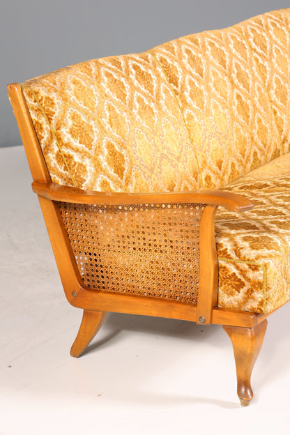 Wunderschönes Chippendale Sofa Barock Stil Wiener Geflecht Schlafsofa 3-Sitzer Couch Gästebett