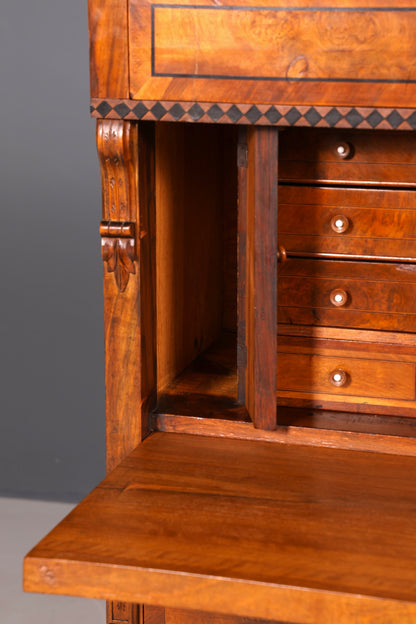 Stilvoller Gründerzeit Sekretär Kommode Jugendstil Schubladenkommode Antik Vertiko