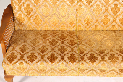Wunderschönes Chippendale Sofa Barock Stil Wiener Geflecht Schlafsofa 3-Sitzer Couch Gästebett