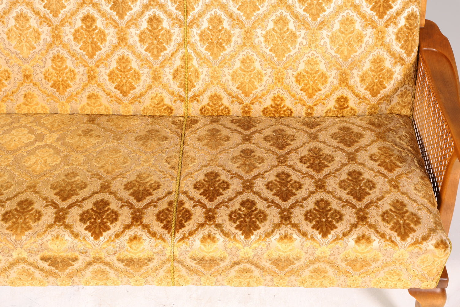 Wunderschönes Chippendale Sofa Barock Stil Wiener Geflecht Schlafsofa 3-Sitzer Couch Gästebett