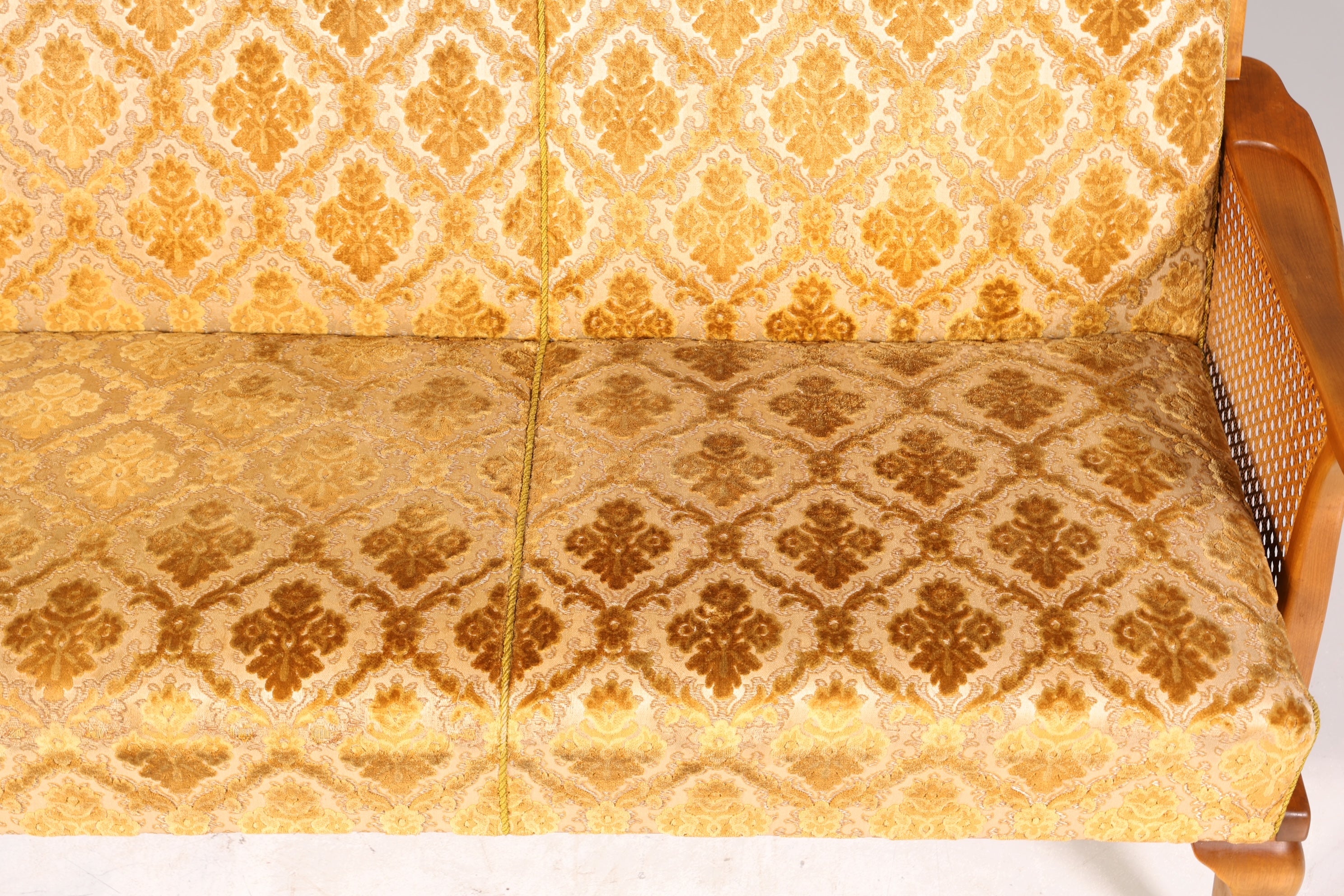 Wunderschönes Chippendale Sofa Barock Stil Wiener Geflecht Schlafsofa 3-Sitzer Couch Gästebett