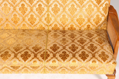 Wunderschönes Chippendale Sofa Barock Stil Wiener Geflecht Schlafsofa 3-Sitzer Couch Gästebett