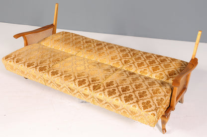 Wunderschönes Chippendale Sofa Barock Stil Wiener Geflecht Schlafsofa 3-Sitzer Couch Gästebett