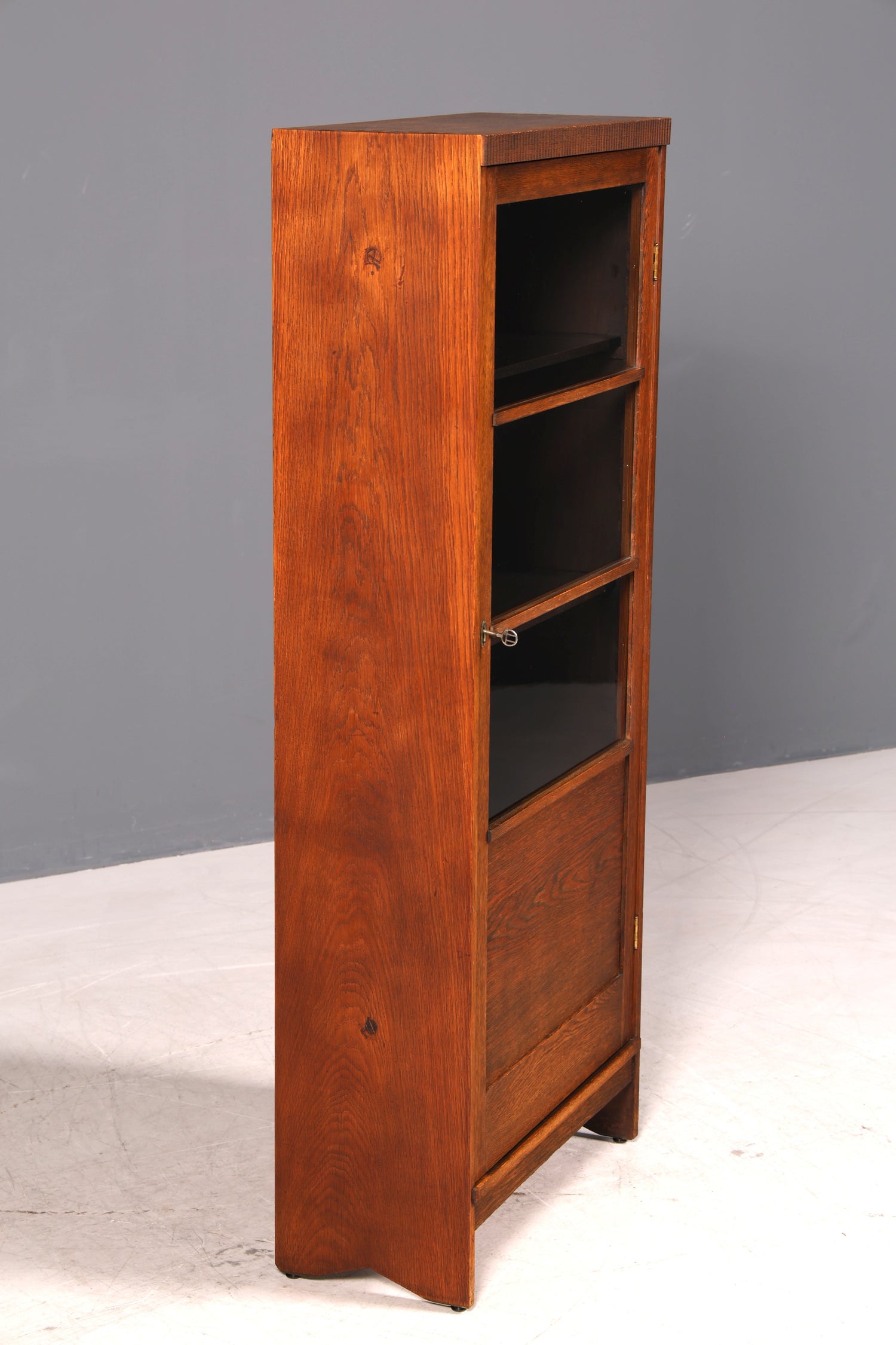 Traumhafte Jugendstil Vitrine Antike Holz Bücherschrank Antik Eiche Schrank Geschirrschrank